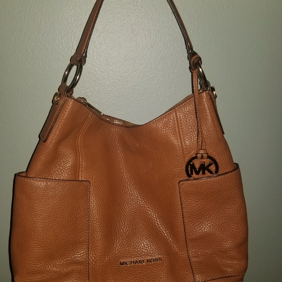 Michael Kors Handbags - Michael Kors Pebble Leather Brown Handbag